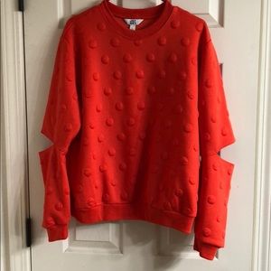 Joy lab orange sweatshirt